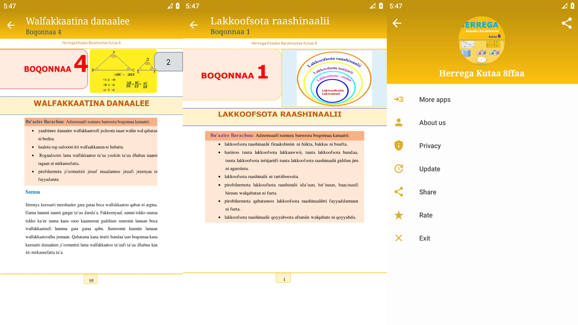 Herrega Kutaa 8ffaa - Maths screenshot